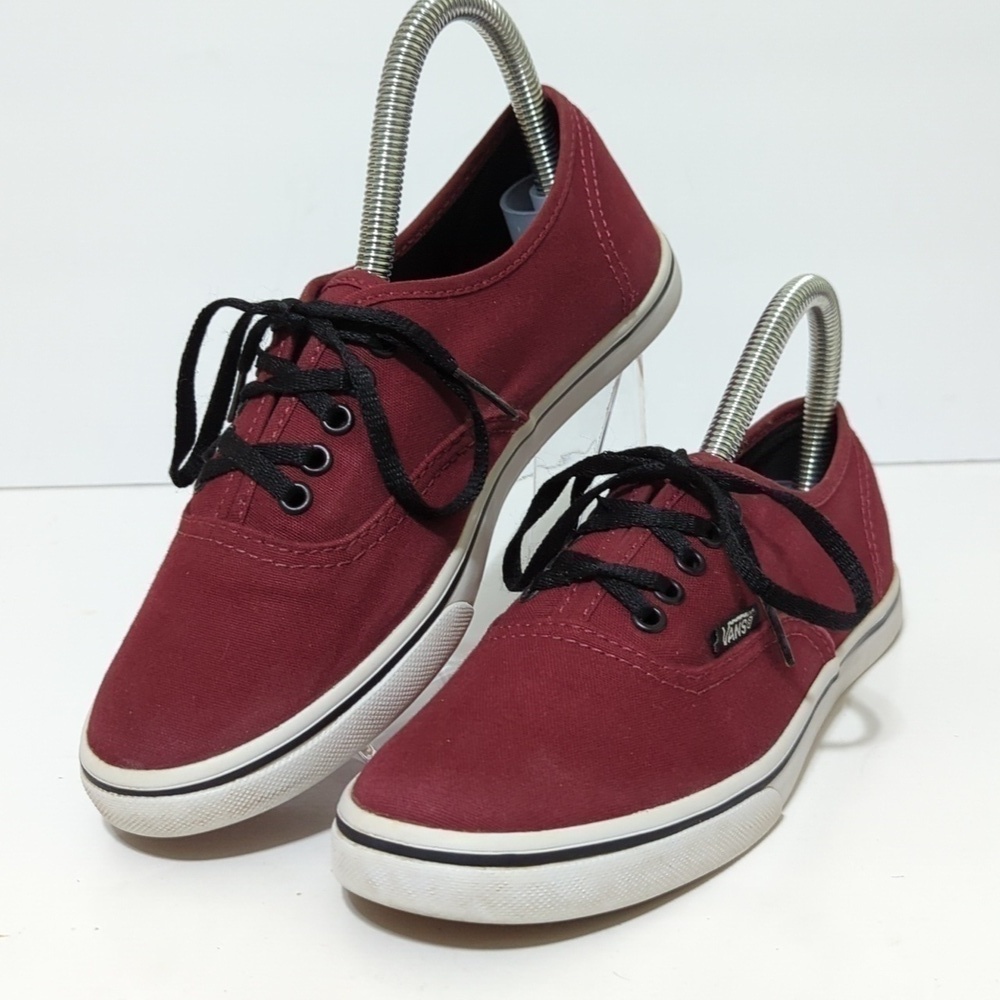 Vans off the wall burgendy red athletic sneaker women's size 6.5 men's 5 - Picture 2 of 14